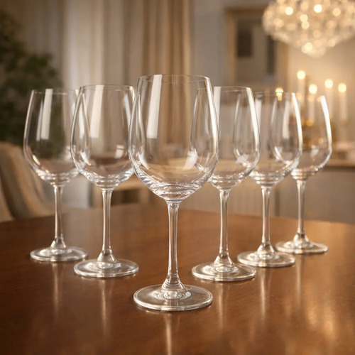 Conjunto 6 Taças de Cristal Edelita Rossico 400 ml